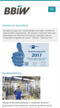 Mobile Screenshot of bbiw.de